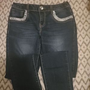 Mudd Embroidered Denim Jeans